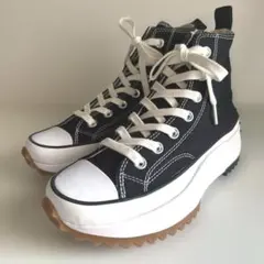 【美品】コンバース　ランスターハイク　厚底スニーカー　166800C　24.5