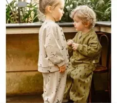 新品未使用⭐︎カジュアルセットアップ 太陽柄　110cm baker