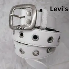 ✨️美品✨️Levi's ベルト ホワイト メタルバックル Y2K