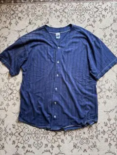 【USA製 80s〜90s】Quitman ベースボールシャツ XL ストライプ