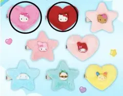サンリオトキメキぽっぷビーズシークレットヘアクリップキティ赤ピンク