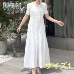 CELFORD セルフォード シアーティアードワンピース オフホワイト