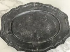 アンティーク ピューター　オーバルトレイ ピューター(pewter)オーバルプレート - アンティークモール＆蚤の市