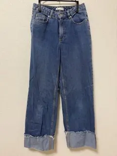 ZARA ワイドレッグデニム ジーンズ