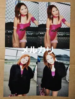 queen shot レースクイーン　生写真4枚セット②ハイレグ(ハガキサイズ)