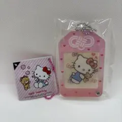 ハローキティ　チーズキーホルダー& カスタムアクリルチャーム　お守り