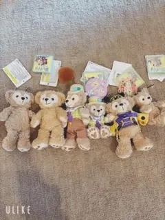 ダッフィー ぬいぐるみバッジ まとめ売り