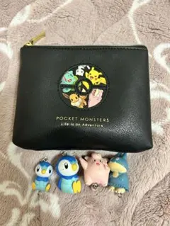 ポケットモンスター 黒ポーチ フィギュア付き