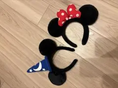 ディズニーカチューシャ　ミッキー　ミニーセット　※単品購入可能