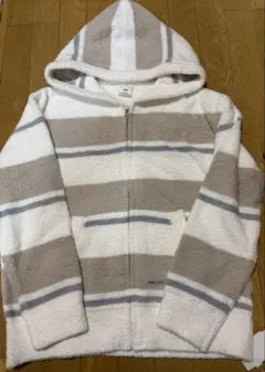 《新品⭐︎タグ付き》gelato pique ベビモコパーカー　ベージュボーダー