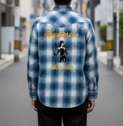 完売品 ヒステリックグラマー SOCIAL CLUB刺繍 オンブレシャツ M