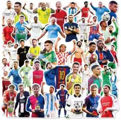 ワールドカップ　サッカー選手 ステッカーセット 50枚　月見セール　80円OFF