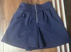 紺色ハーフパンツ　キュロット　ボトムス　150㎝