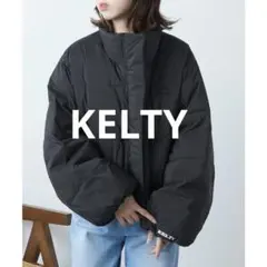 ケルティ　インサレーションクロップドジャケット 中綿ブルゾン フェイクダウン