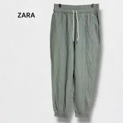 ザラ ジョガーパンツ ウエストゴム 紐 テーパード ボトムス カジュアル M