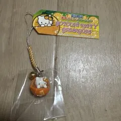 ご当地キティ 根付ストラップ 愛知限定　蒲郡オレンジ