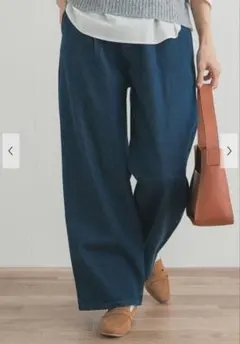 裏起毛 タック デニムパンツ URBAN RESEARCH DOORSのサムネイル