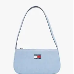 Tommy jeans ライトブルー ショルダーバッグ