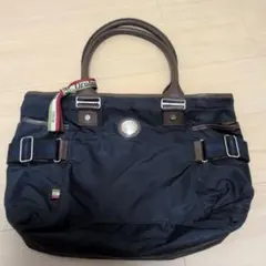 상태좋음 Orobianco トートバッグ ネイビー ブラウン