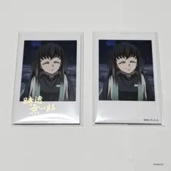 鬼滅の刃　柱カフェ　時透無一郎　ランダムチェキ風ブロマイド　箔押しレア　ノーマル