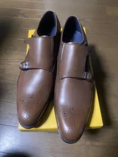 新品未使用 REGAL ブラウン ダブルモンクストラップシューズ