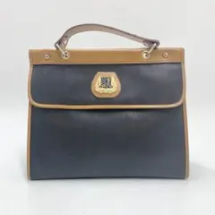 ランセル ハンドバッグ ヴィンテージ レザー ブラウン ブラック GI260