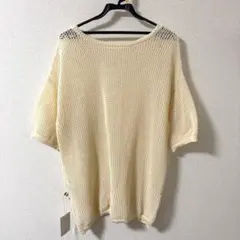 新品タグ付！パーソンズ☆メッシュ半袖ニットのサムネイル