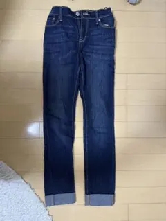 オールドネイビー　キッズ　ダークブルーデニムパンツ ゴムウエスト