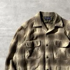 【至高の逸品◎】PENDLETON 50s オンブレチェックシャツ古着グランジ.
