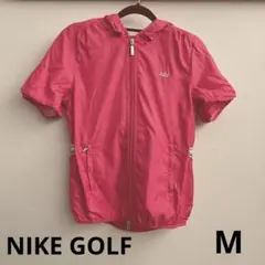 ナイキゴルフ 半袖 ジップパーカー メッシュ ウェア NIKE ナイロン