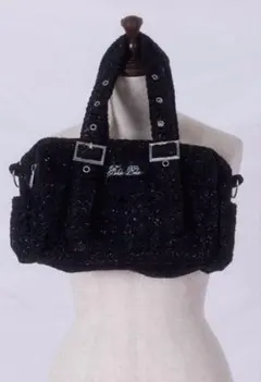 FickleBebe フィクルベベ ミニツイードショルダー ブラック