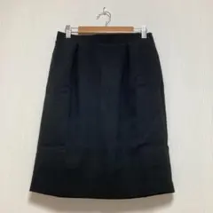 【コラージュ】COLLAGEタイトスカート膝丈 ブラック サイズ1 ゴムウエストのサムネイル