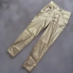 VERSACE JEANS COUTURE ゴールドパンツ　Sのサムネイル
