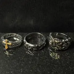 大特価‼️3点セット‼️シルバー925 メキシカン リング フリーサイズ