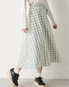 最終値下げ！【Olive des Olive】ベルト付きチェックスカート