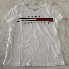 白のシンプルTシャツ トミーヒルフィガー L TOMMY HILFIGER
