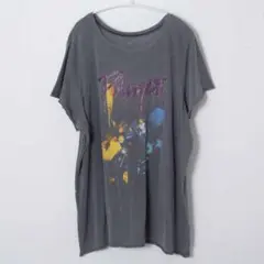 Prince バンドTシャツ オーバーサイズ グレー 0045