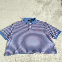 ラルフローレン　ポロシャツ　ボーダー　ショート丈　М　カジュアル