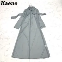 現行✨ 極美品✨ Kaene シアーチュール ロングワンピース ドレス ボウタイ