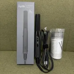 【美品】ium ストレートヘアアイロン IUM-SI15-K ブラックのサムネイル