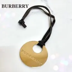 良品 バーバリー ロゴ チャーム ゴールド プレート キーホルダー ホースロゴのサムネイル