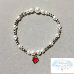 17cmらぶぶネックレス♡ハート赤