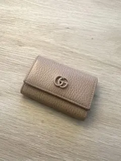 GUCCI GGマーモント 三つ折り財布 レザー - メルカリ