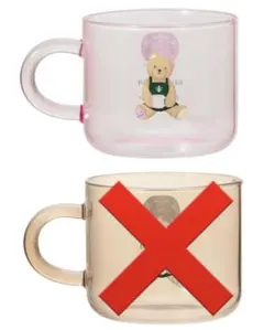【最終価格】2個セットスタバ×ジェラピケ グラスマグ