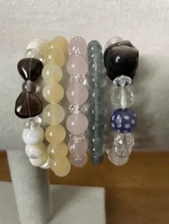 天然石　ブレスレットセット