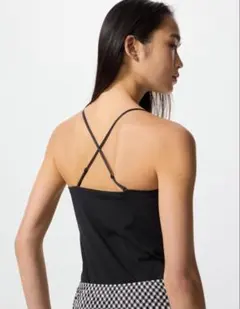 エアリズムコットンブラチューブトップ　BLACK 3XL