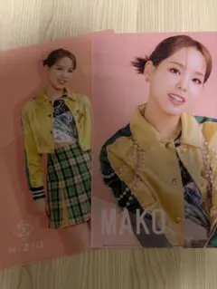 NiziU マコ クリアファイル　2枚セット