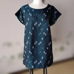 着物リメイク　フレンチスリーブチュニック