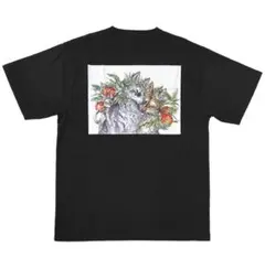 レトルト レトセトラ ガオルト&ネコルト ビッグTシャツ レディース 黒