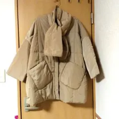 本日限定お値引き　ベージュ マフラー付コート